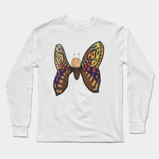 Colorful Moth Long Sleeve T-Shirt